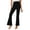 Black, variant on Girls Flared Pants 2 T, Strech Solid Color High Elastic Waist Kids Active Yoga Gym Trousers Black(2-13T)