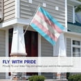 thumbnail image 3 of Anley 3x5 Foot Transgender Flag - Pink Blue Rainbow LGBT Pride Month Parade Flags Polyester, 3 of 7