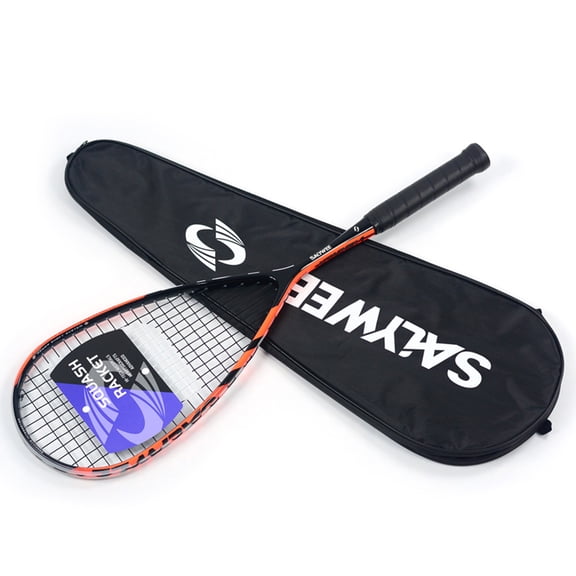 SALYWEE Lightweight Graphite Carbon Fiber Squash Racket 50-55lbs Racquets with Free Bag