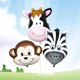 thumbnail image 5 of 12pcs Precioso Zoo Farm Animal Face Helio Foil Globo Decoración para SM SunniMix Zoo Animal Head Foil Blowoon, 5 of 8