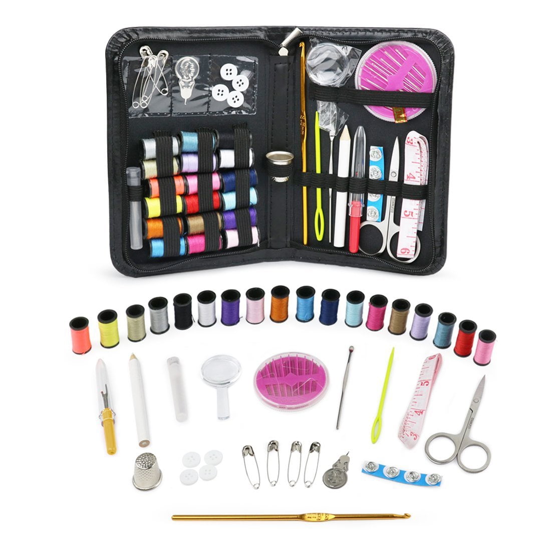 Qmisify Portable Sewing Kit, 49g CottonMini Sew Supplies Set, DIY Sewing  Kit, Sewing Accessories Set, Compact Mini Sewing Kit for Kids, Girls