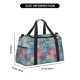 thumbnail image 3 of Fotbe blue pink colorful cracked texture Bolsa de Viaje con Estampado, Bolsa de Fin de Semana para Mujer con Compartimento para Zapatos, Bolsa de Gimnasio con Bolsillo Húmedo, 3 of 7