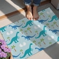 thumbnail image 4 of LightBlue Dinosaurs Eggs Palms Pattern Door Rugs,Washable Non Slip Door Mats Indoor,Decorative Door Mats,Entry Mat Indoor for Entrance,Bedroom,Kitchen,Bathroom,20"x32", 4 of 6