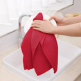 thumbnail image 4 of 100% Cotton Waffle Weave Kitchen Dish Towels, Ultra Soft Absorbent Quick Drying Cleaning Towel, 13 x 28 Inches, 6-Pack, Brick Red, 4 of 15