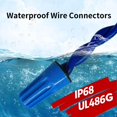 thumbnail image 3 of Conectores de cables impermeables Dicio, 50 piezas, para exterior, UL, 3 of 8