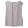 thumbnail image 5 of HBFAGFB Débardeurs pour Femmes Col Rond Sans Manches Gilet Léger Vêtements d'Été à la Mode Violet Taille P, 5 of 5