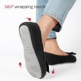 thumbnail image 5 of Women's Ballerina Slippers Lightweight Comfortable Memory Foam Slippers with Elastic Heel Design, 5 of 5