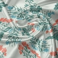 thumbnail image 5 of Ambesonne Seafoam Valance Pack of 2, Abstract Spring Motifs, 54"X12", Seafoam Teal Dark Coral, 5 of 5