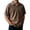 Brown, variant on Kureaily Men's Casual T Shirts Lightweight Short Sleeve With Zipper For Outdoor And Everyday Wear Stylish And Comfortable Everyday Summer Lightweight T-Shirts