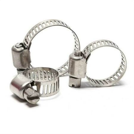 

10pcs 304 Stainless Steel Hoop Pipe / Lot High Quality Screw Worm Drive Hose C Clamp Clip -------- Convenient to Operate