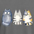 thumbnail image 3 of CafePress - Three 3 Cats T Shirt - Mens Comfort Colors Shirt, 3 of 5