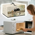 thumbnail image 3 of FOR U DESIGNS Cat Flower Tree Pattern Microwave Oven Dust Cover Stain Resistant Lid for Air Fryer Toaster Oven Dust-Proof Kitchen Appliance Covers, 18.25 x 14.5 x 11 inch-L, 3 of 8