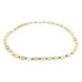 thumbnail image 3 of The Bead Chest Pastel Yellow Flat Circular Serpentine Beads 8mm Afghanistan Gemstone 17 Inch Strand, 3 of 4