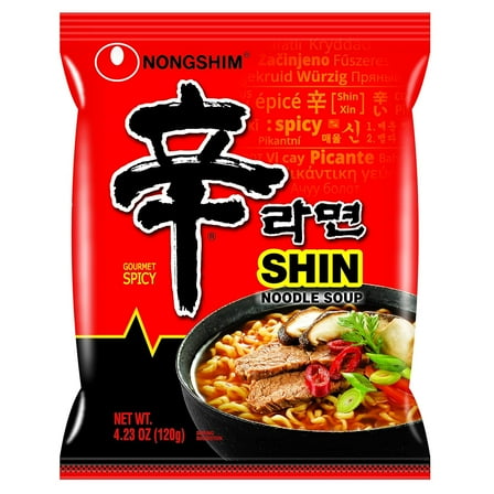 Nongshim Gourmet Spicy Shin Instant Ramen Noodle, 20 Pack