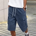 thumbnail image 7 of heyac Camo Cargo Shorts for Men 7 Inch Inseam High Waisted Streetwear Joggers Sports Pants Straight Leg Hop Stretch Sweatpants Slim Fit Casual Cargo Shorts with Multi Pockets, 7 of 7