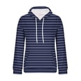 thumbnail image 5 of Goodtrade8 Hoodies for Women Stripe Tunic Pullover Sweatshirt Workout with Pocket Long Sleeve Hooded Casual Women Sweatshirt Hoodie, 5 of 5