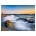 thumbnail image 2 of White Waves Crashing on Rocks - Seascape Canvas Art Print, 2 of 3