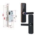 thumbnail image 1 of Door Lock, Tuya Electronic Smart Door Lock With Biometric Fingerprint / Smart Card / Password / Key Unlock/ USB Emergency Charge ,Easy to Install, 1 of 5