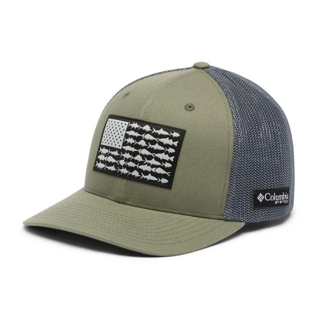 Columbia Gorra de malla unisex para adultos PFG Fish Flag