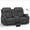 Dark Gray, variant on ScrapeMaster Oversized Loveseat Recliner, with Storage Console, Recliner Chair with USB Ports, 2 Cell Phone Holders, Cup Holder, Loveseat Couch for Living Room