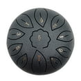 thumbnail image 4 of Yibooy 6 inch 11 Tune Musical Instrument Steel Tongue Drum for Beginner (Black), 4 of 6