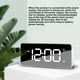 thumbnail image 4 of Reloj despertador digital LED Yuarrent Espejo Electrónico USB Negro, 4 of 6
