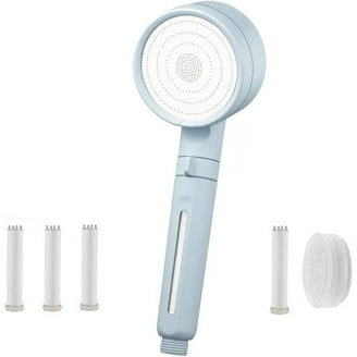 Ion Shower Drops Head Filtered Shower Head, With Five Filters, Handheld High Pressure Turbo Shower Head, Adjustable, Three Positions (1 set