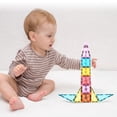 thumbnail image 3 of PICASSO-TILES 30 PC Travel Size Magnetic Building Blocks for Kids, 3 of 10