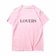 thumbnail image 1 of KPOP BTS JIMIN V Mismo Camiseta De Algodón Hombres Mujeres Talla Grande Estilo Coreano Impresión Carta Suelta Cuello Redondo Manga Corta Top Pareja Ropa De Moda Verano Casual Camisa Tee, 1 of 4