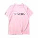 thumbnail image 1 of KPOP BTS JIMIN V Mismo Camiseta De Algodón Hombres Mujeres Talla Grande Estilo Coreano Impresión Carta Suelta Cuello Redondo Manga Corta Top Pareja Ropa De Moda Verano Casual Camisa Tee, 1 of 4