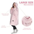 thumbnail image 3 of Catalonia Oversized Blanket Hoodie Sweatshirt, Wearable Lounging Fleece Pullover, Gift for Adults Women Men Kids Wife, 3 of 7