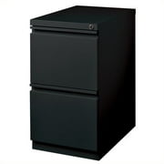 Cooper 2 Drawer Mobile File Cabinet File in Black