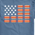thumbnail image 2 of Instant Message - Hot Dog Flag - Men's Short Sleeve Graphic T-Shirt, 2 of 6