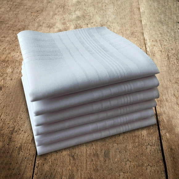 5 uds de toallas de algodón Salvador Pañuelo blanco para hombre de bolsillo cuadrado 40cm