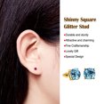 thumbnail image 4 of sweethay Brillo Stud Colgante Accesorios populares Patrón corto Pendientes de fiesta Varios Pendiente simple Boda Playa Azul claro Type3 NO3, 4 of 6