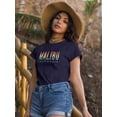 thumbnail image 2 of Malubu California Chrome T-Shirt Women -Smartprints Designs, Female Large, 2 of 4