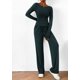 thumbnail image 3 of Conjunto de Lounge de 2 Piezas para Mujer PRETTYGARDEN con Manga Larga Asimétrica Talla M, 3 of 8