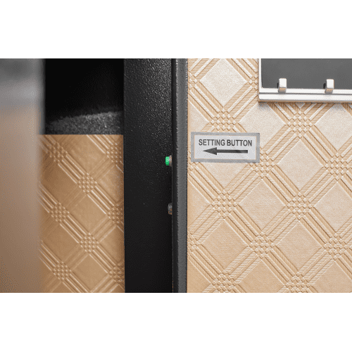 Solid Alloy Steel Office Hotel Home Safe, Security Digital Safes Box with Electronic Keypad, Spare Key, Smart Alert, Mute Mode, Anti-Theft Safe for Document Money Valuable