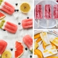 thumbnail image 3 of 12 Moldes para Helado Caseros 12 Moldes para Helado de Paletas de Silicona con Tapa Rosa + Caja + 50 Palitos, 3 of 12