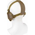thumbnail image 2 of 6 Zoll Foldable Airsoft Half Face Mask Made of Mesh Fabric With Ear Protection, Military Tactical Lower Face Mask, For CSPaintball Shooting/T, 2 of 4