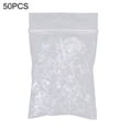 thumbnail image 1 of Flmtop 50Pcs/Set Unisex Clear Plastic Earring Post Ear Pins Backs DIY Jewelry Accessory, 1 of 7