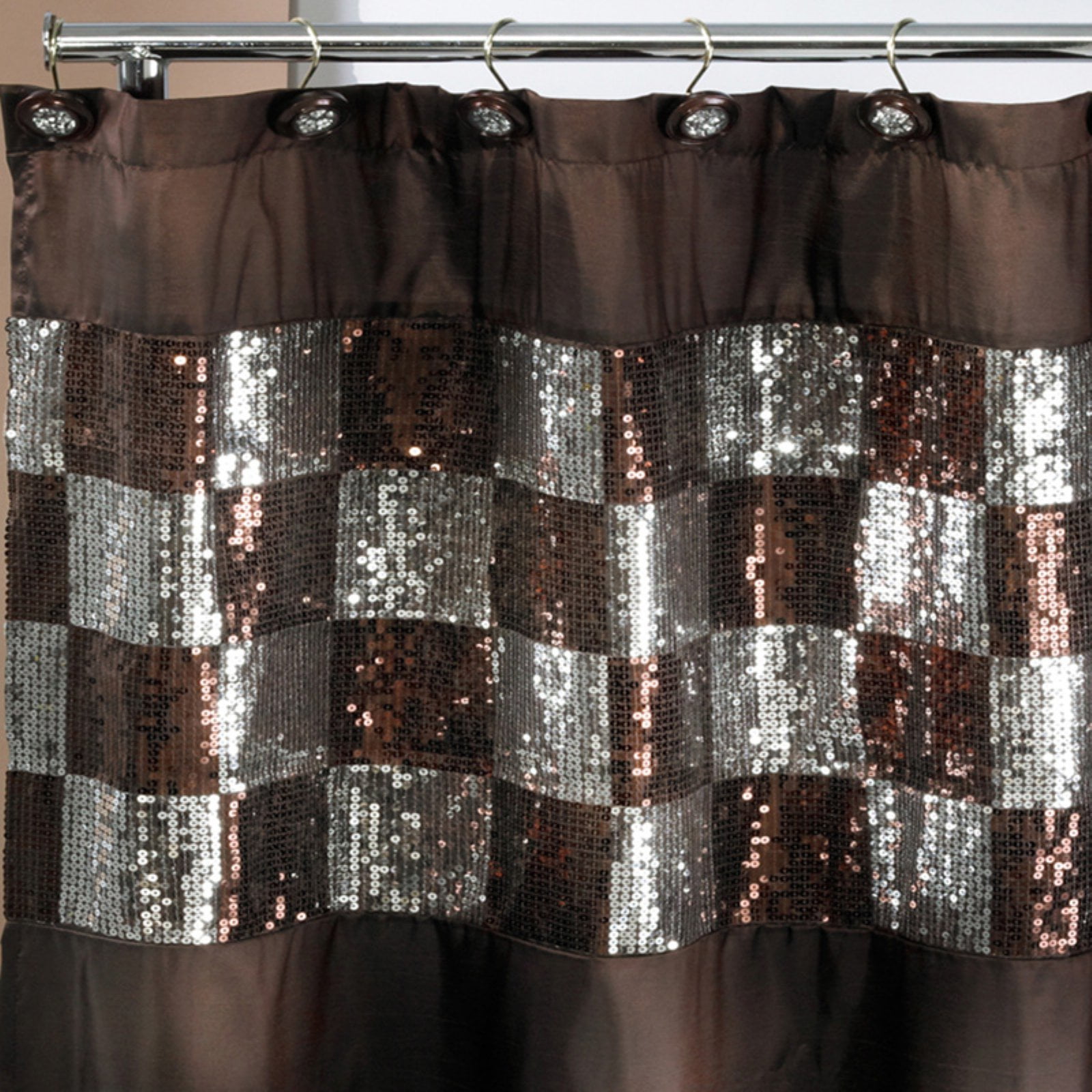 Popular Bath Shimmer Gold Bath Collection Bathroom Shower Curtain Hooks