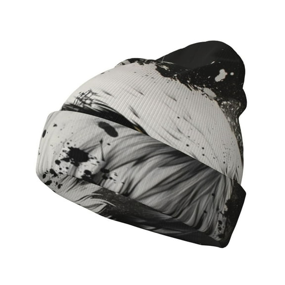 Kdxio Ink Style Bald Eagle Winter Beanie for Men Women Beanie Knit Hat Cuffed Cap Beanie Knit Chunky Snow Cap