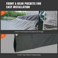 thumbnail image 5 of KFFKFF Mesh Tarp for Dump Trucks, 8x18 ft, PVC Black Durable Cover, 5.5" 18oz Dual Pocket, Brass Eyelets, Strong Double Stitch Webbing for Manual/Electric Systems, 5 of 9