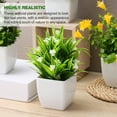 4 Pcs Fake Potted Plants Artificial Plant Realistic Plants Potted Faux