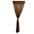 thumbnail image 3 of GUOOL 2 Panel Kitchen Curtain Door Window Voile Drape Coffee - 200x200cm Coffee 100x200cm, 3 of 9