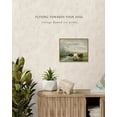 thumbnail image 5 of Drsoum Canvas Wall Art Vintage Classical Framed Paints 11x14in Pastel Valley Cow Farm Field Room Decor for Hallway - Natural Framed, 5 of 6