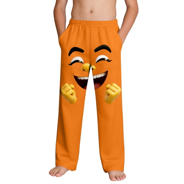 Casual Beach Pants for Girls with Pockets Printed Lightw8 100% Polyester
