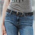 thumbnail image 4 of Cinturones de piel Ginwee Fashion para mujer con hebilla clásica, 4 of 9