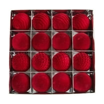 Yhmxh 16Pcs Christmas Balls Ornaments Hanging Balls Set, Xmas Ball Ornaments for Christmas Tree, Xmas Baubles for Tree Wreath Party Decor, Christmas Decorations Hanging Ball for Indoor Outdoor Home